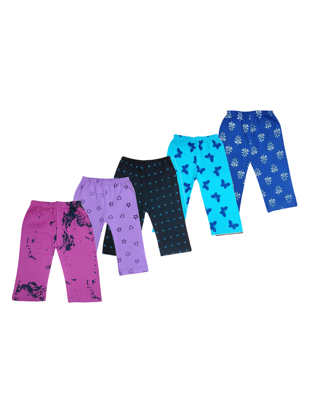 BAESD Infants Pack Of 5 Printed Relaxed Fit Track Pants