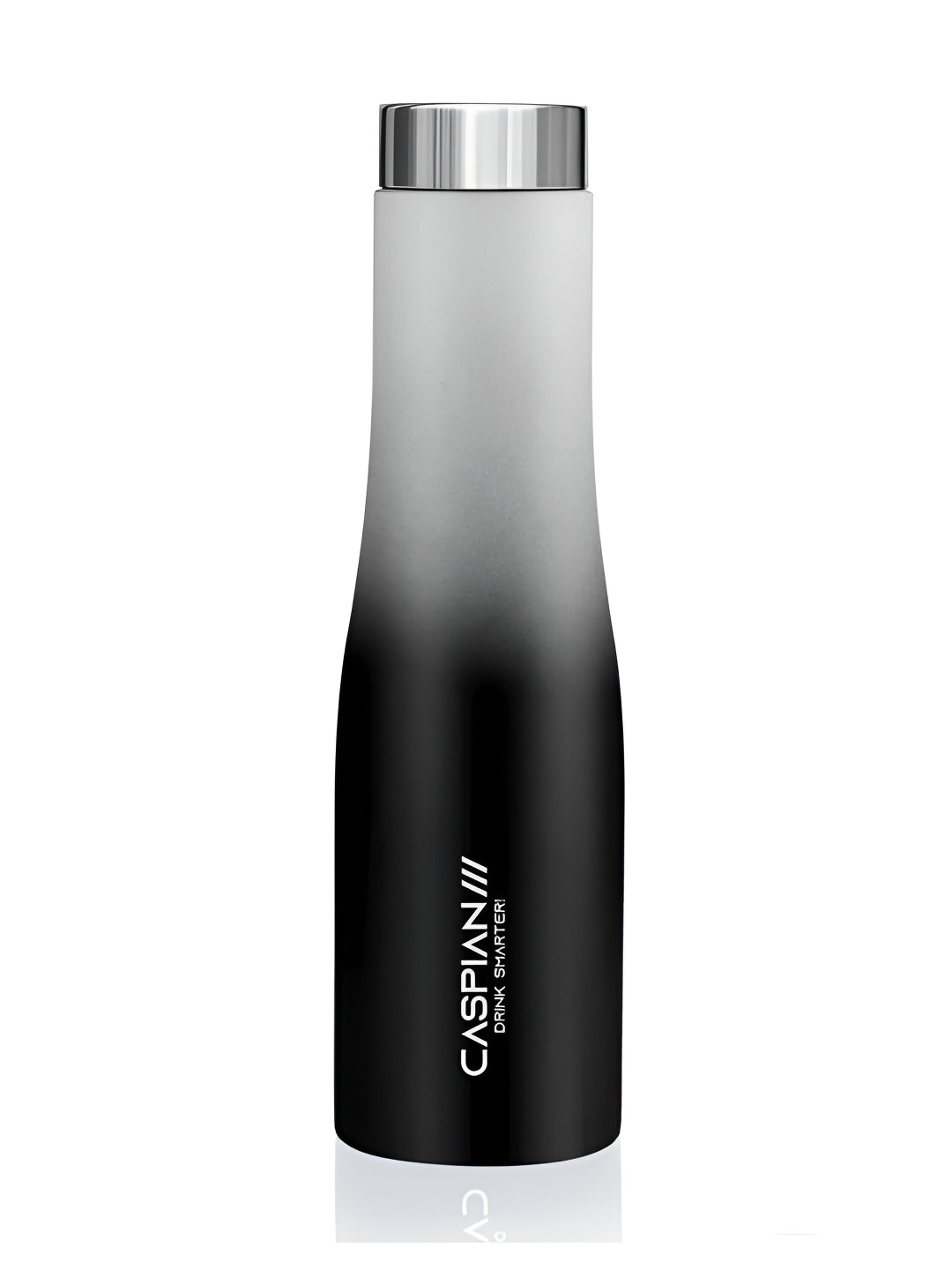 Caspian Black Colourblocked Stainless Steel Single Wall Vacuum Water Bottle - 1L