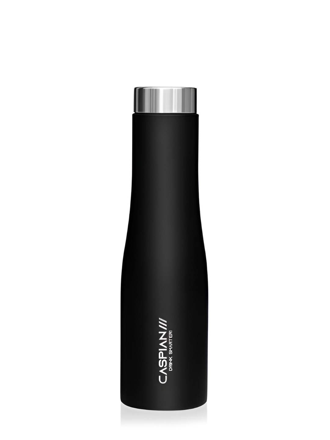 Caspian Aqua Black Stainless Steel Single Wall Vacuum Water Bottle - 1L