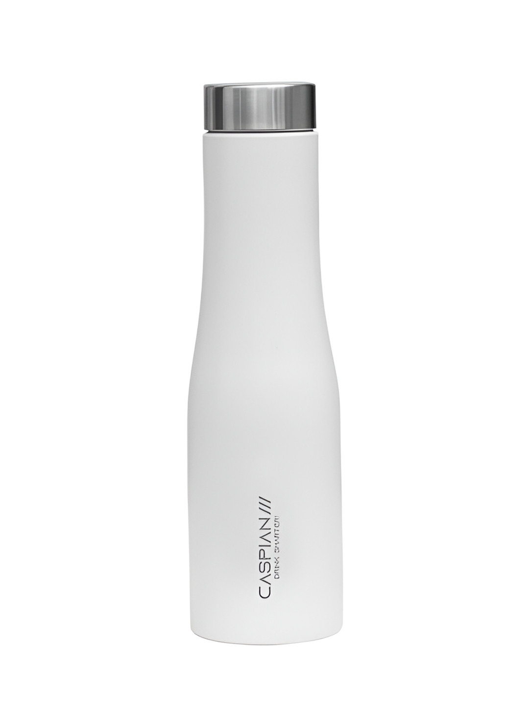 Caspian Aqua White Solid Stainless Steel Light-weight Water Bottle - 1L