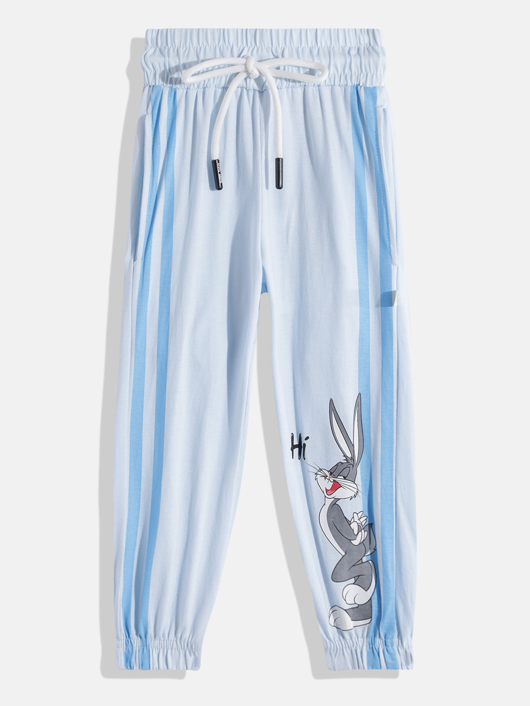 Happy Faces Boys Looney Tunes Print Pleated Pure Cotton Joggers