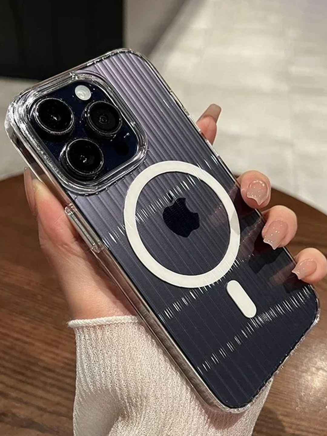 Luxury Kase Solid iPhone 15 Pro Max Magnetic Mag-Safe Case Back Case