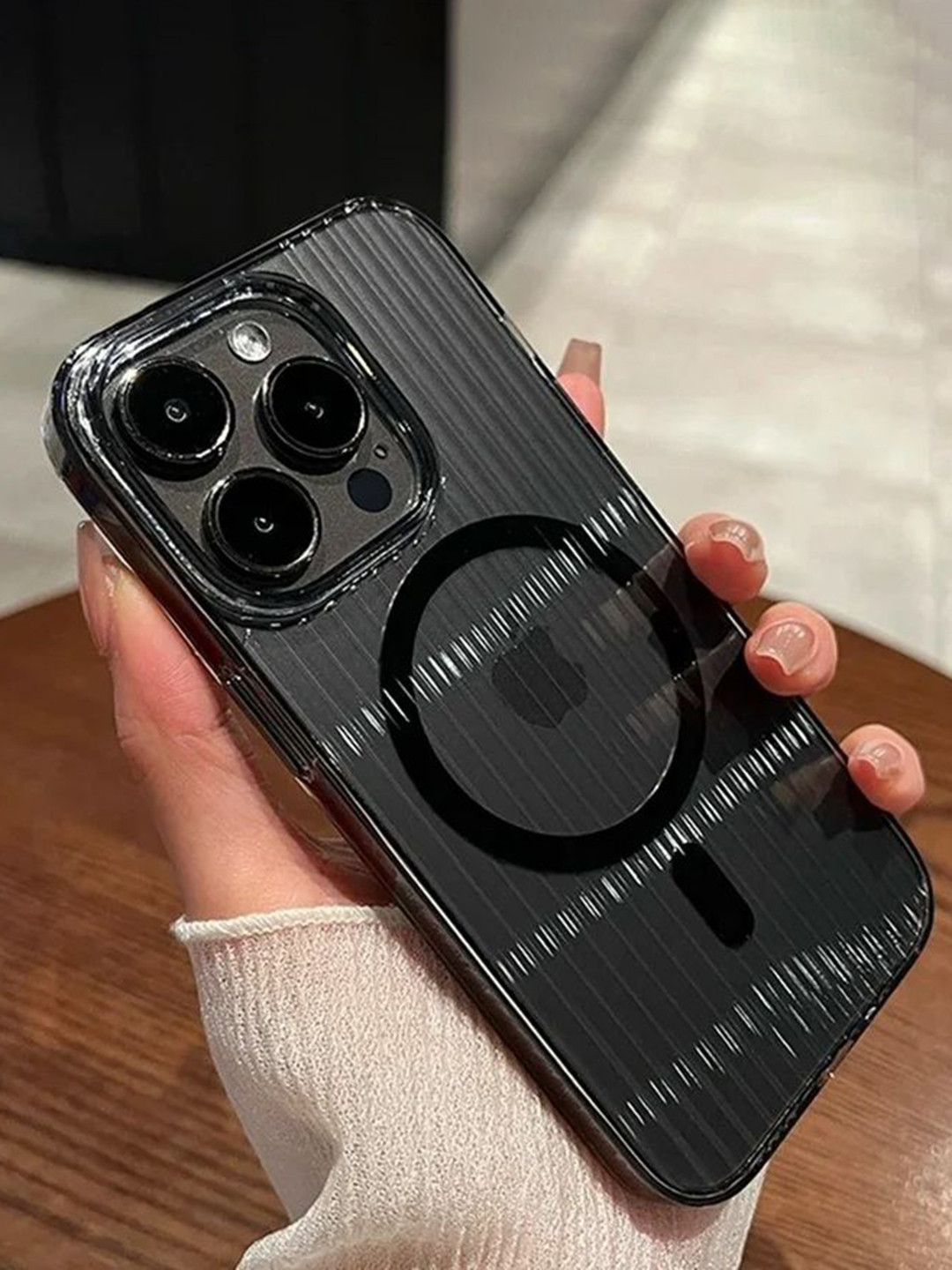 Luxury Kase LK171 Solid iPhone 15 Pro Back Case