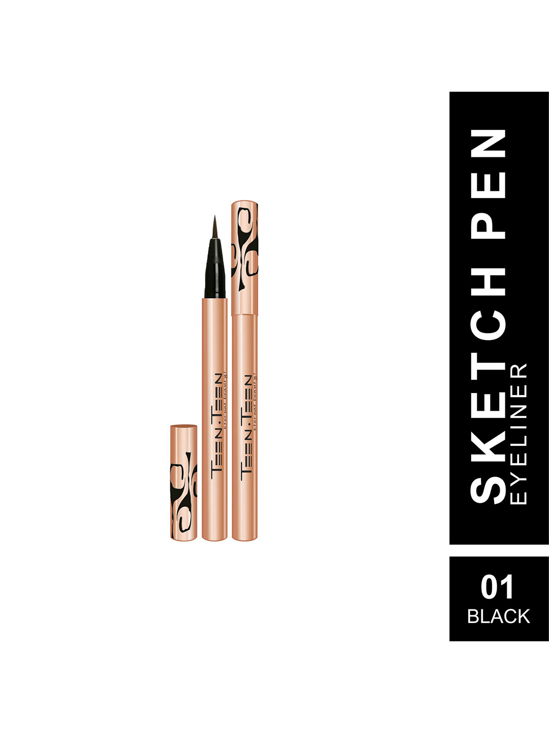 TEEN TEEN COSMETICS Sketch Master Non-Transfer & 12hrs Stay Pen Eyeliner- 2 g- Black