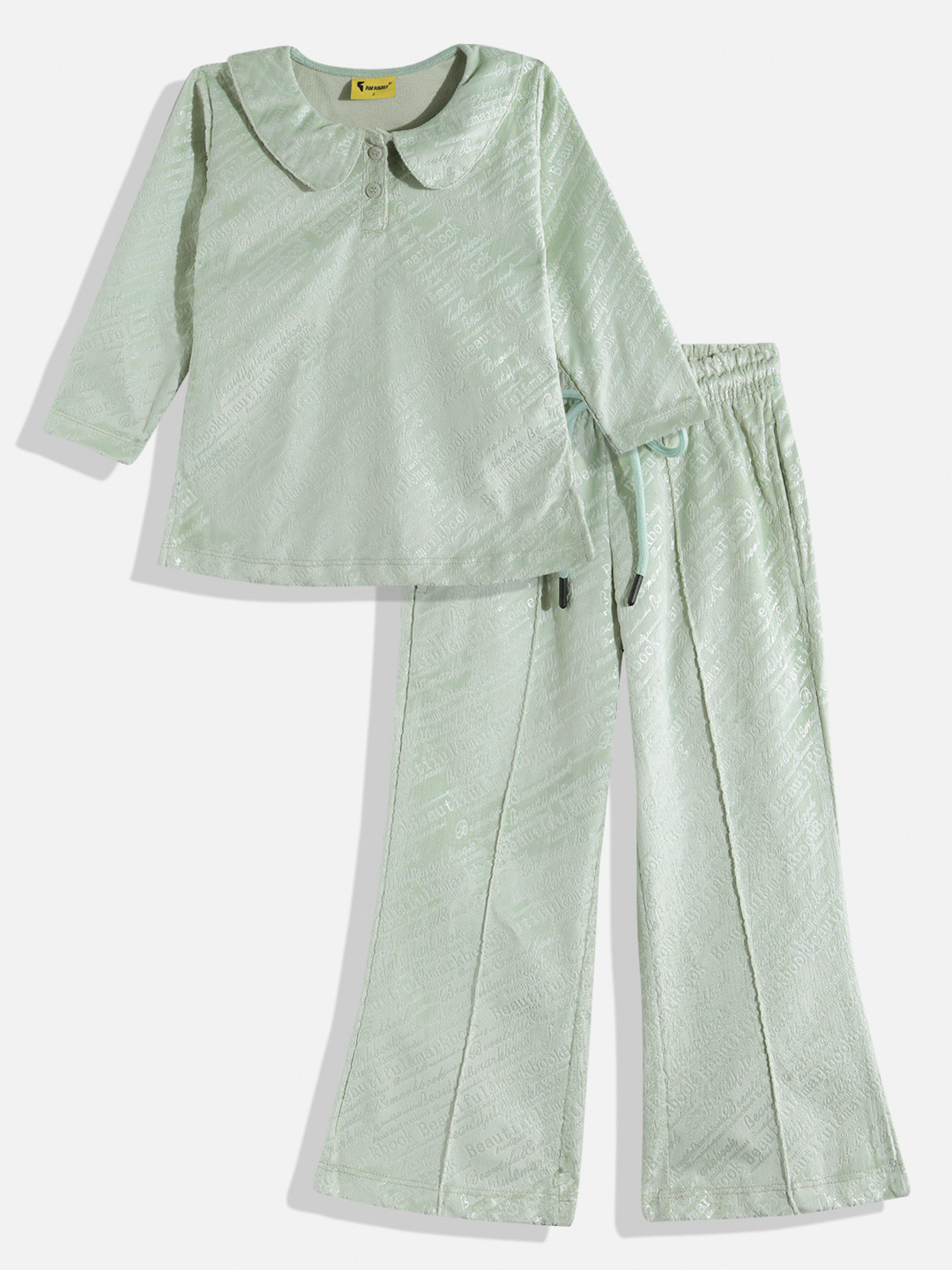 KOKOMO Girls Velvet Finish Clothing Set