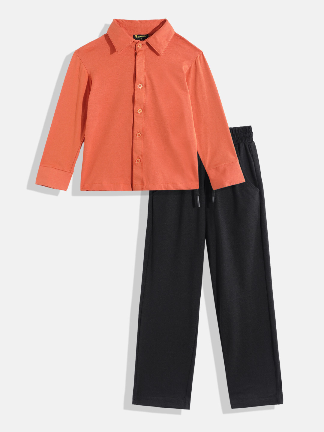 KOKOMO Boys Solid Shirt with Pyjamas