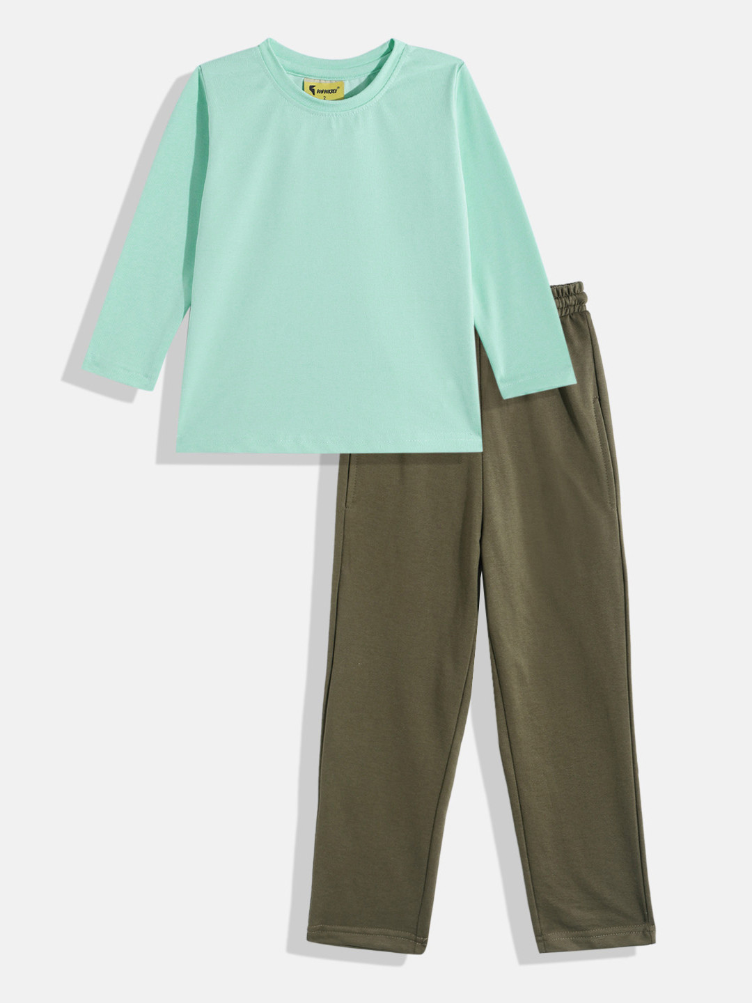 KOKOMO Girls Solid T-shirt with Pyjamas