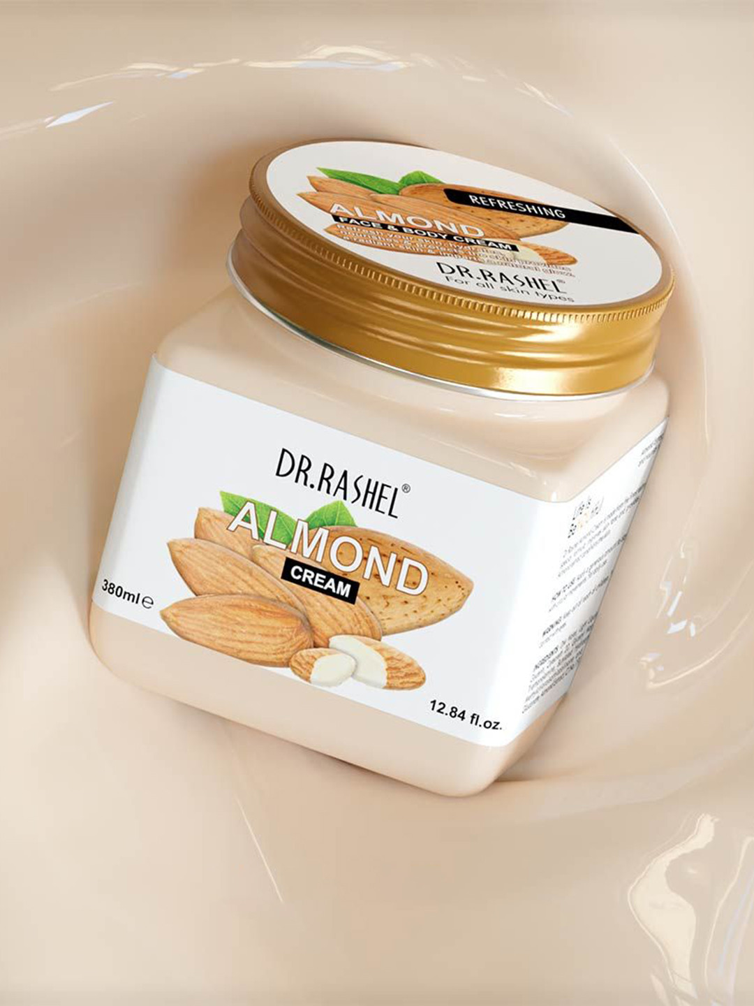 DR.RASHEL Almond Cream with Glycerin & Vitamin E - 380ml