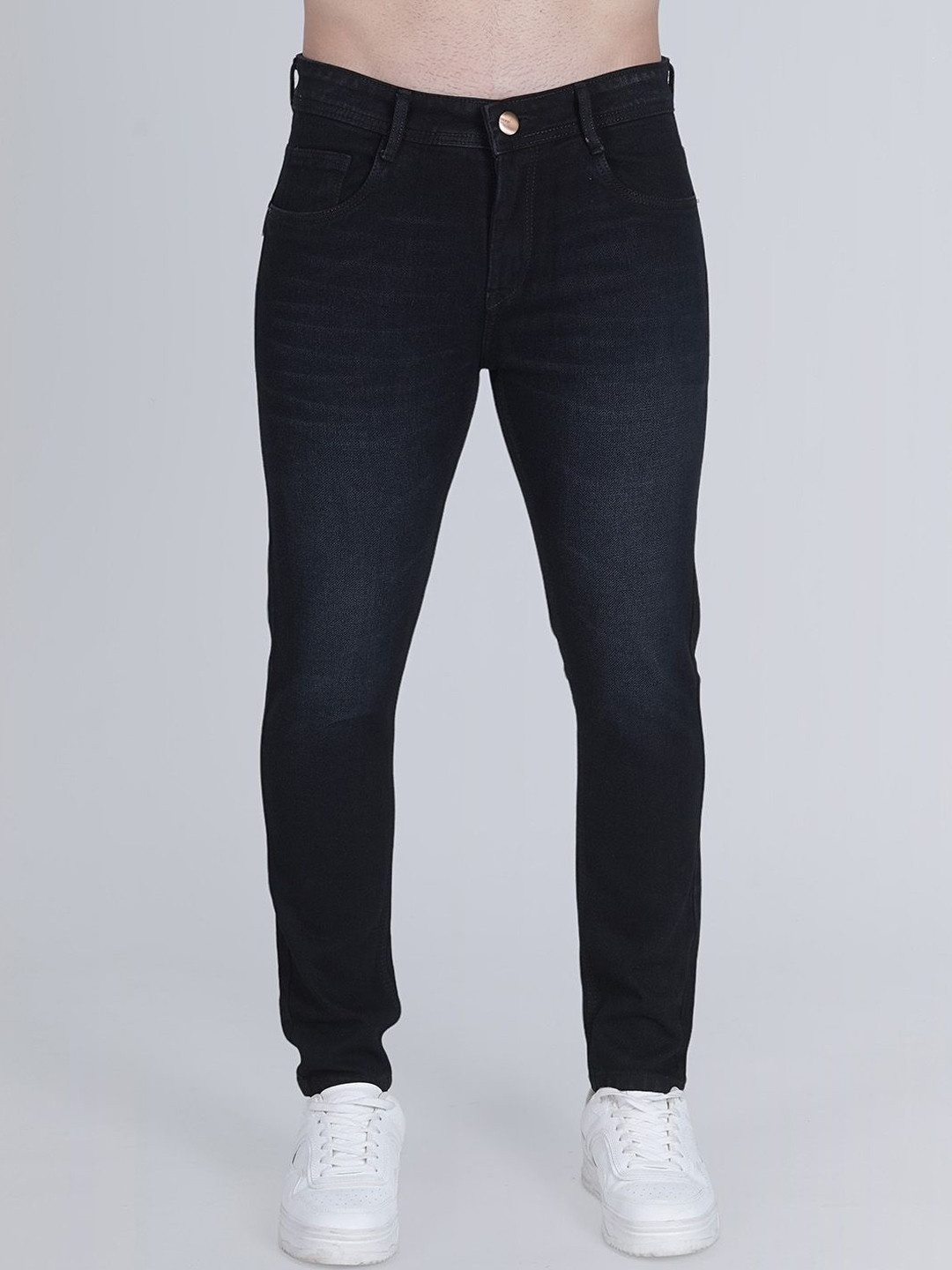 MM-21 Men Jean Fit Light Fade Embroidered Stretchable Jeans