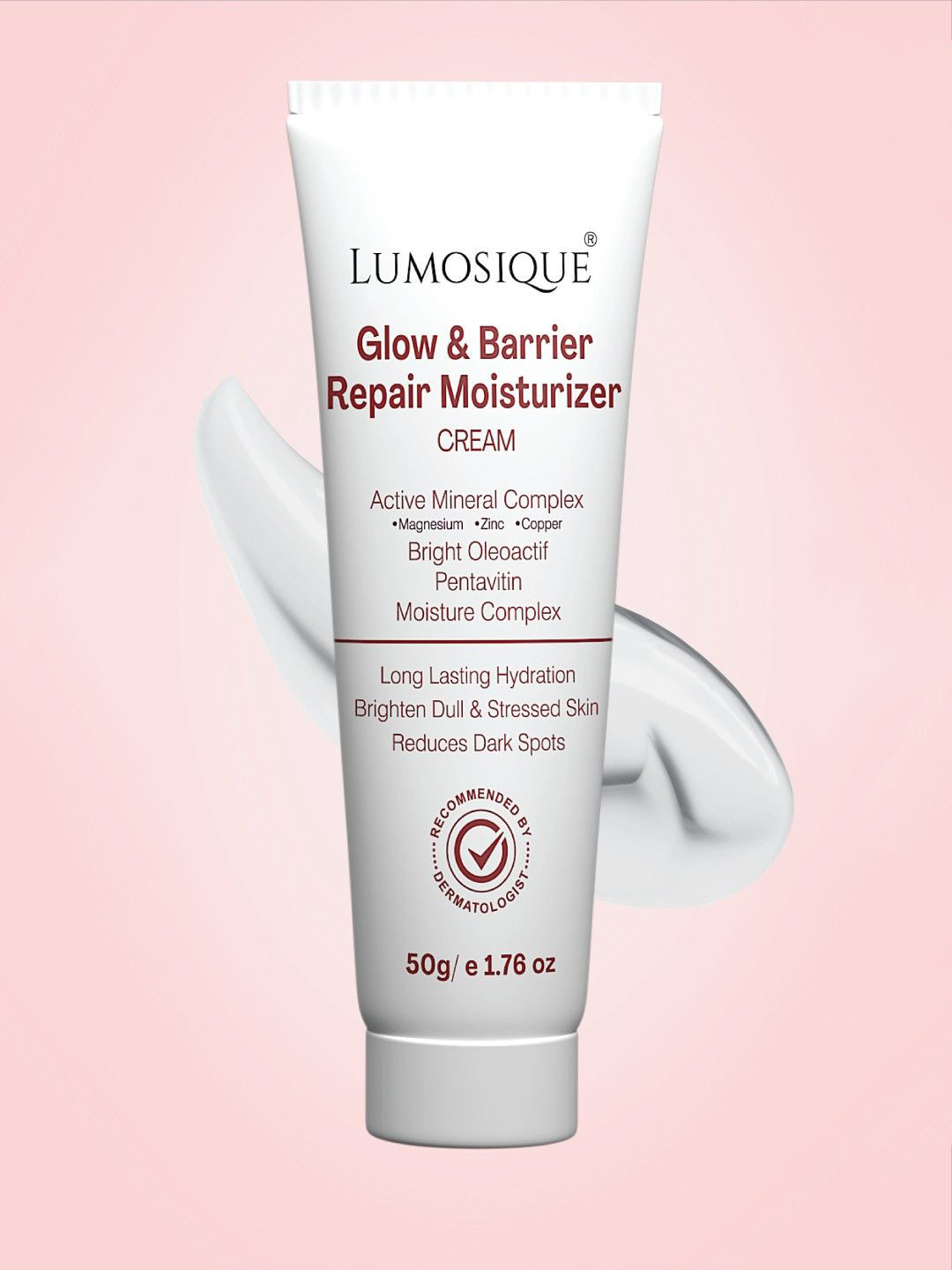 LUMOSIQUE Glow & Barrier Repair Moisturizer Cream With Active Mineral Complex - 50g