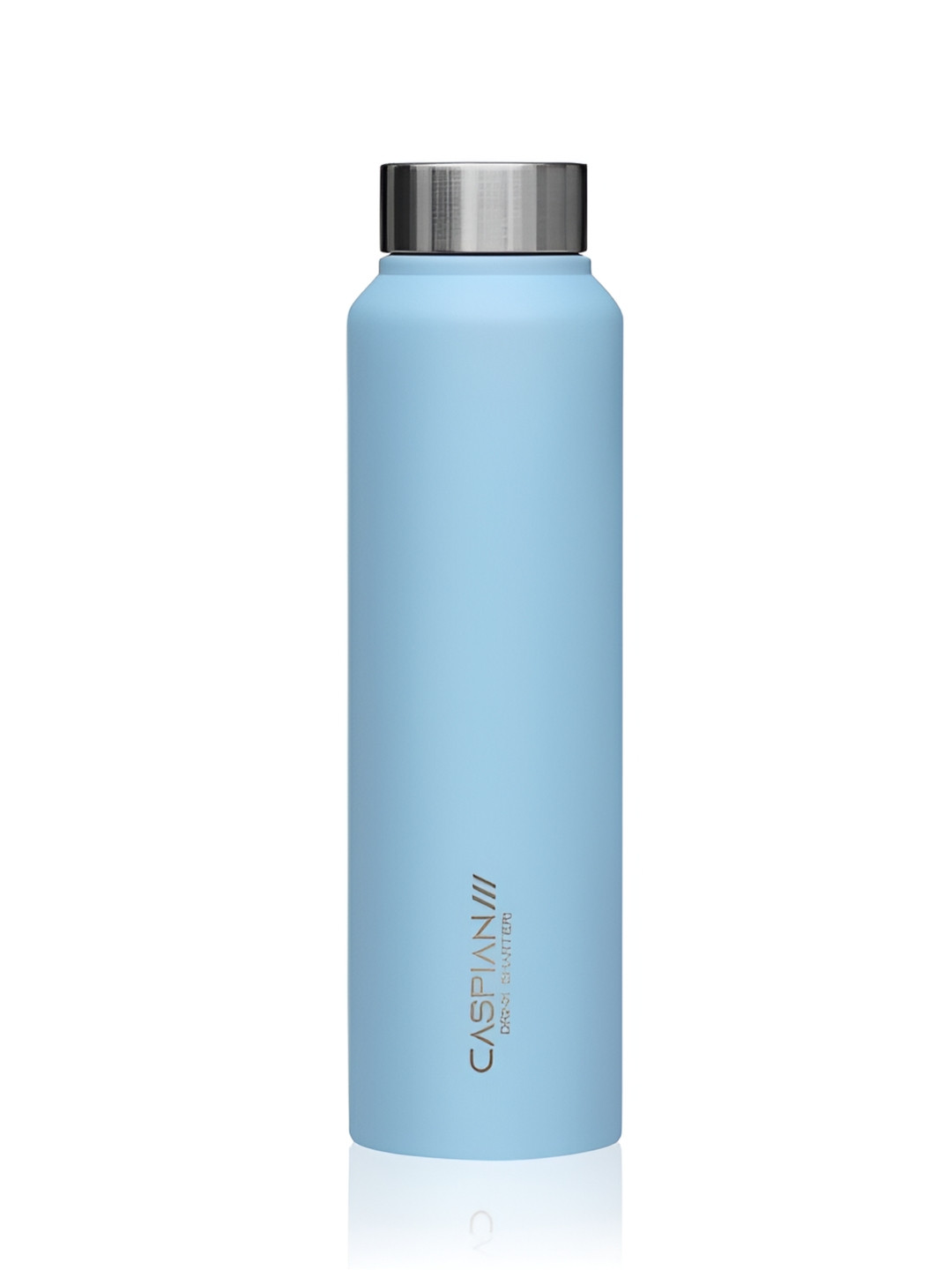Caspian Astra Blue Solid Stainless Steel Single Wall Vacuum Water Bottle - 1L