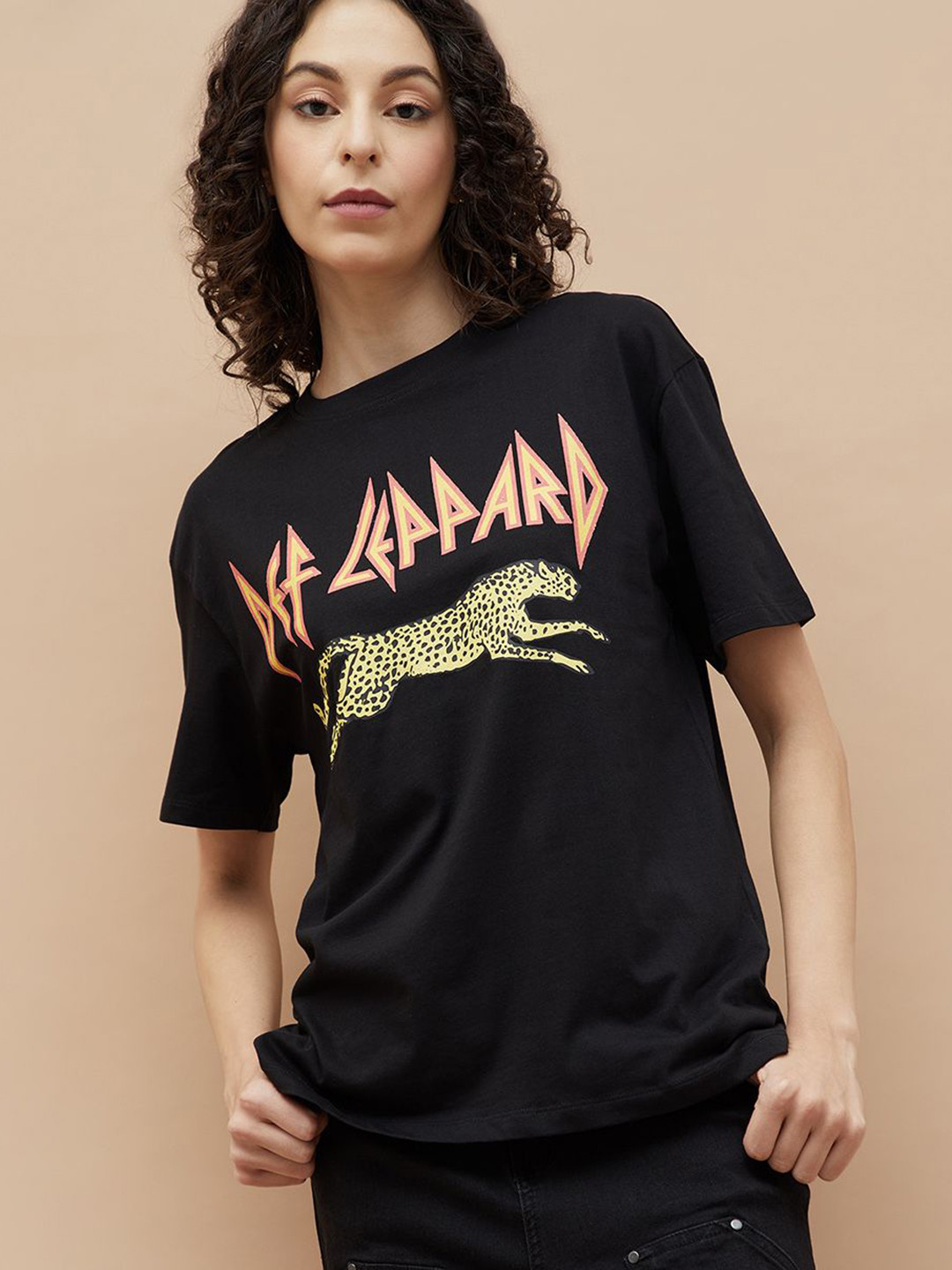 Ginger by Lifestyle Women Def Leopard-Music Band Printed T Shirt