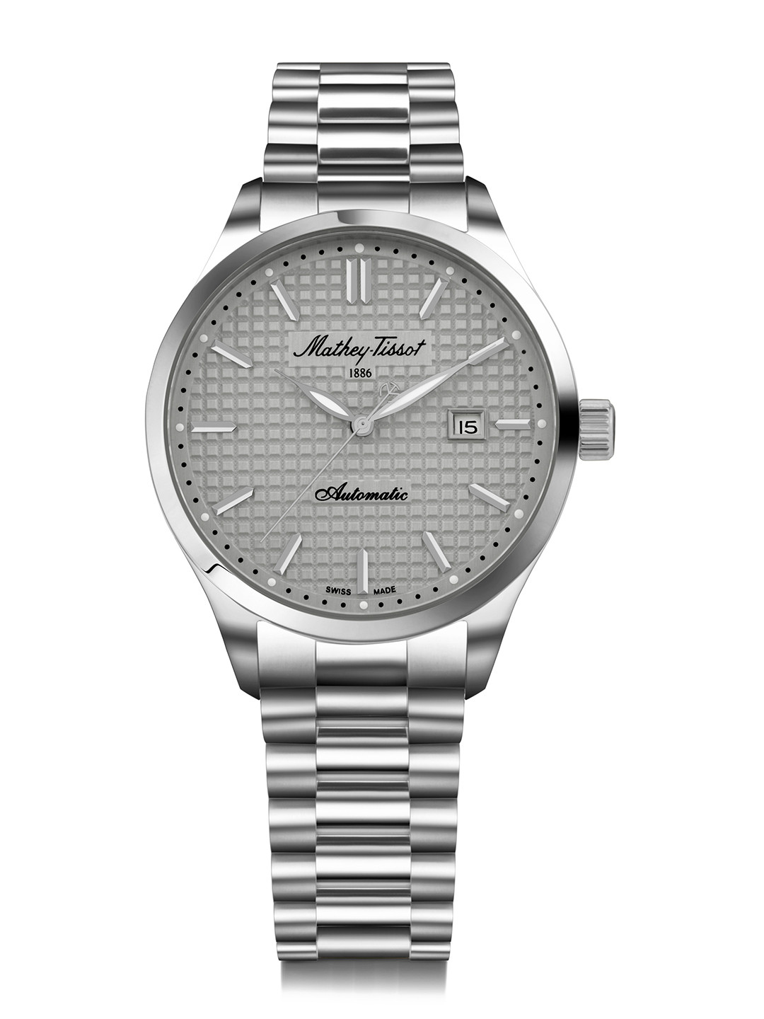 Mathey-Tissot Swiss Made Urban Auto Silver Dial Automatic  Watch For Men -  H411ATAS