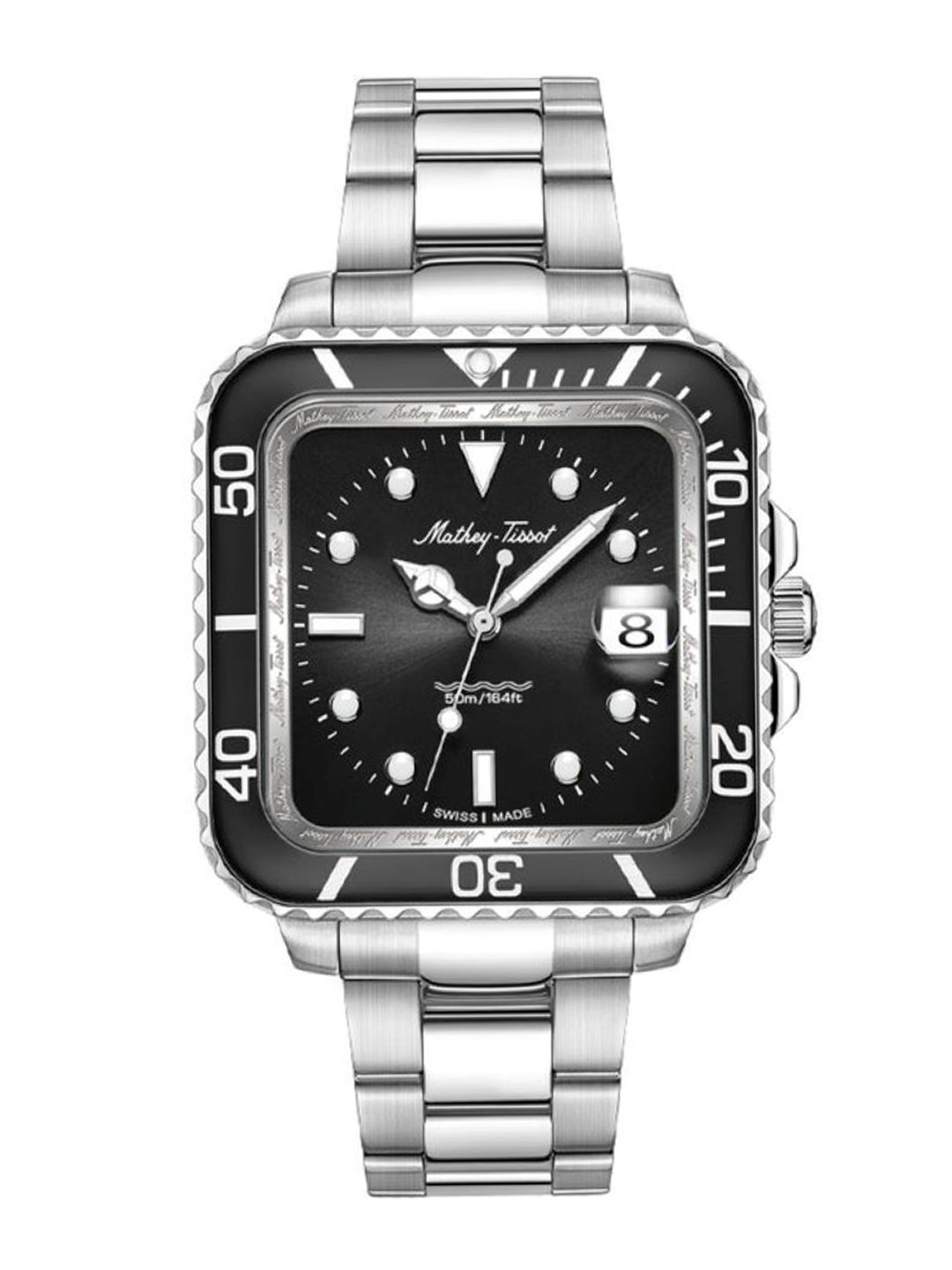 Mathey-Tissot Swiss Made Vintage Black Dial Analog  Watch For Men -  H902QAN