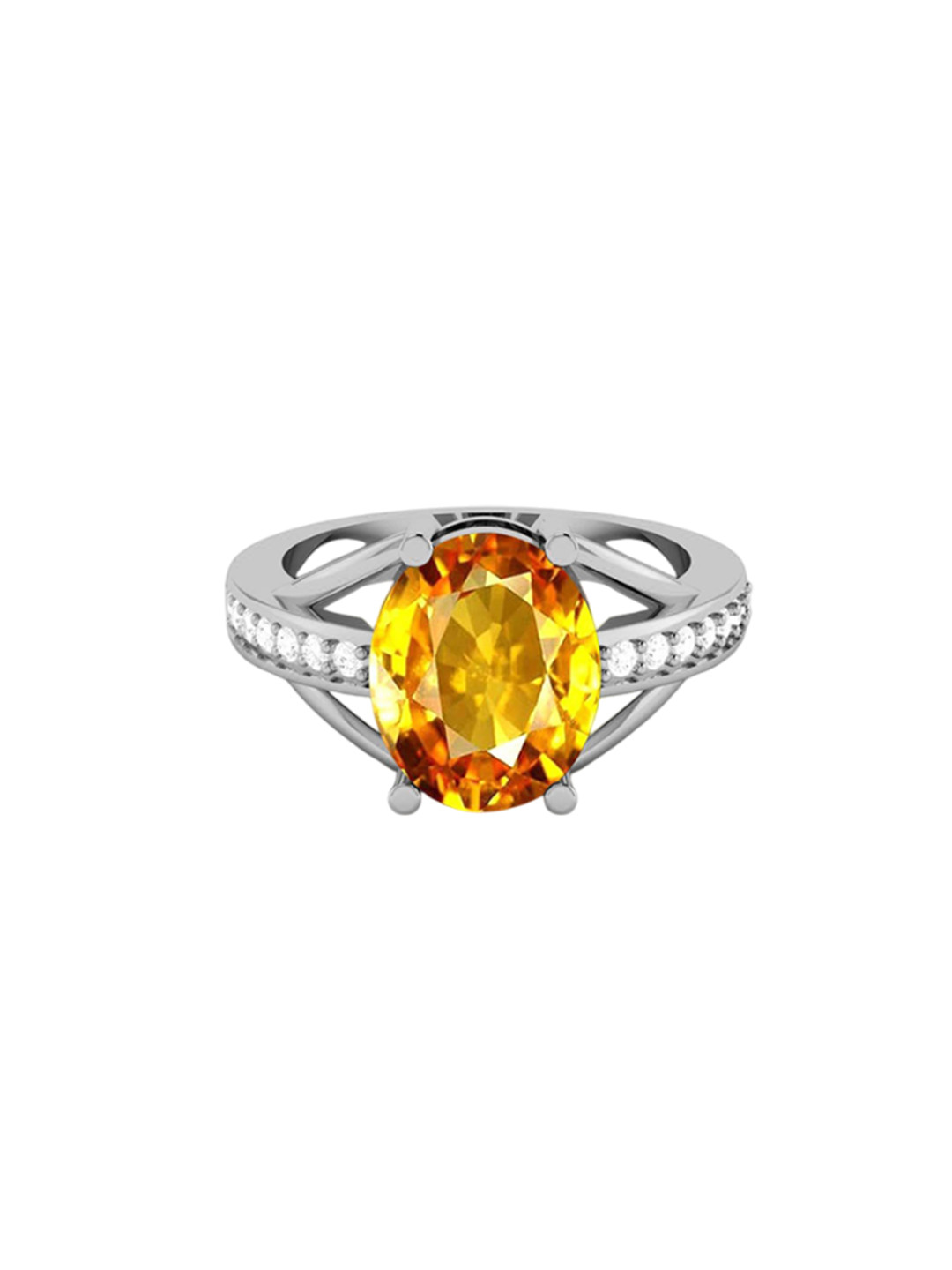 LMDPRAJAPATIS Unisex 925 Sterling Silver Antique Art Deco Birthstone Women Jewelry For Her (Yellow, 10)