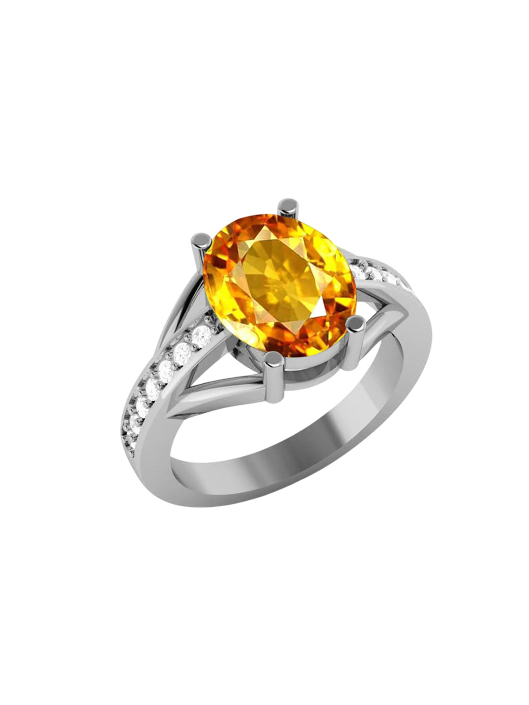 LMDPRAJAPATIS Unisex 925 Sterling Silver Antique Art Deco Birthstone Women Jewelry For Her (Yellow, 5)