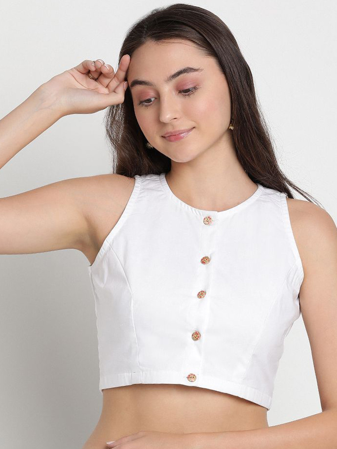 studio rasa Cotton Crop Top