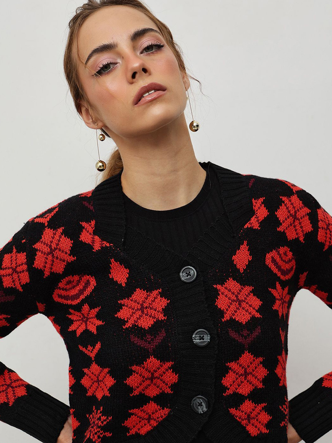 STREET 9 Women Floral Cardigan