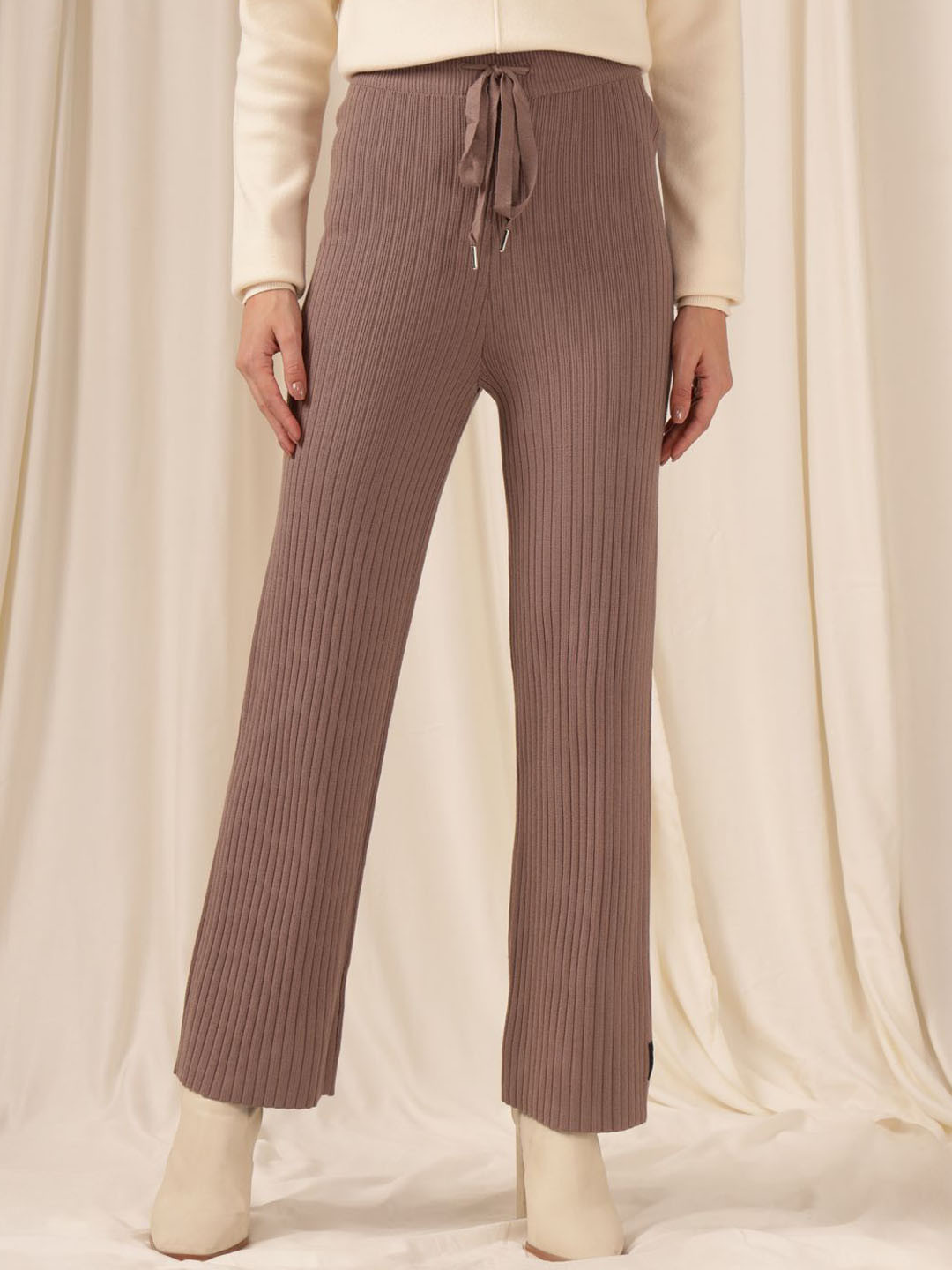 Xpose Women Comfort Loose Fit High-Rise Trousers
