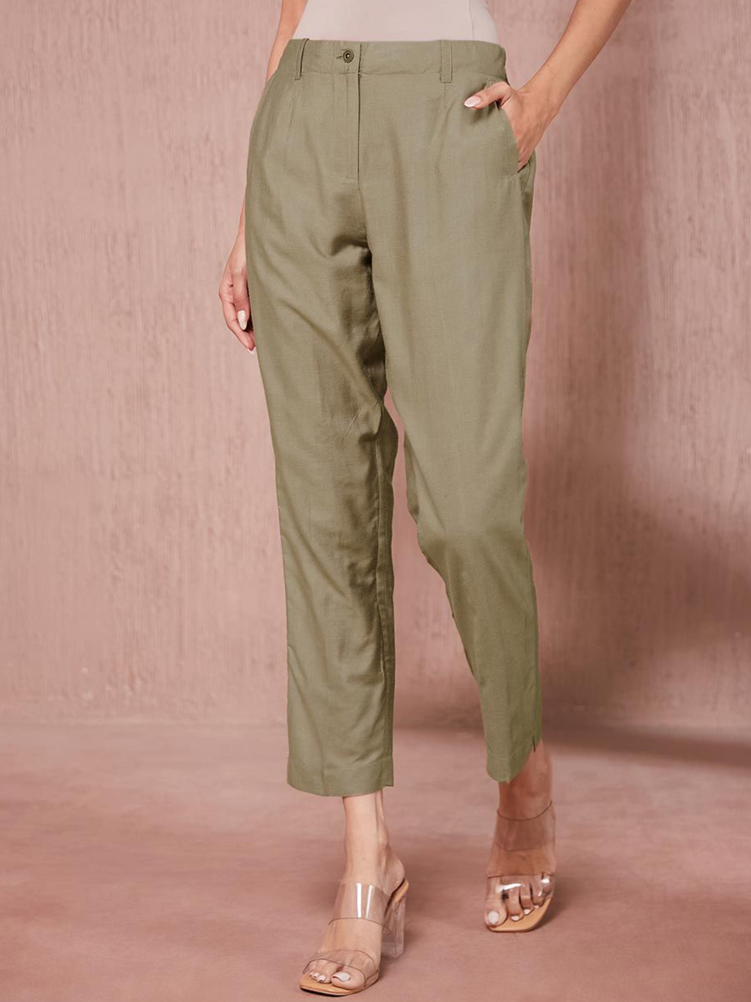 Fabindia Women Ankle Length Slim Kosi Pant