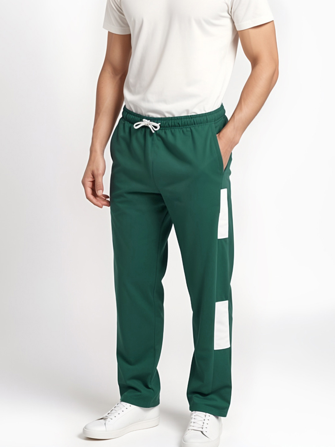 glitchez Paneled Colorblocked Detail Relaxed Track Pants