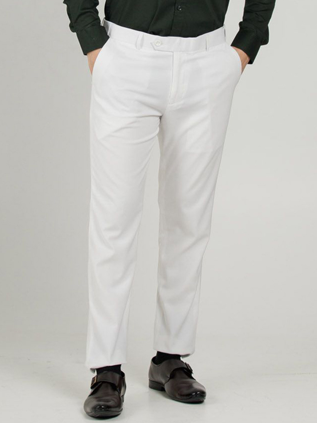 Muffynn Men Ankle-Fit Power Stretch Formal Trouser