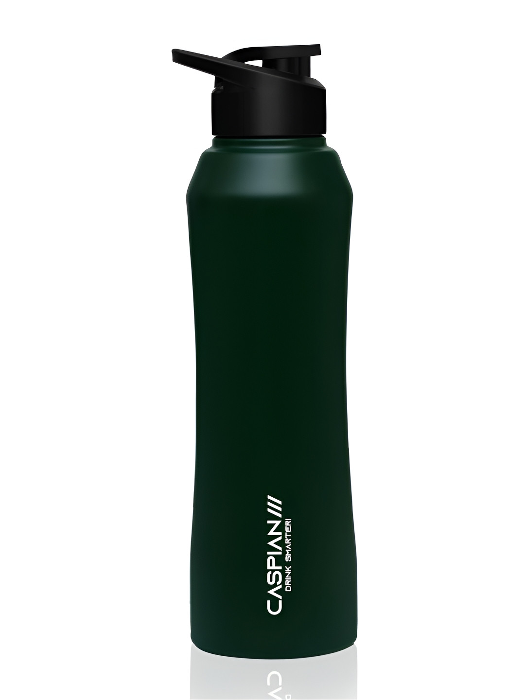 Caspian Trek Green Brand Logo Stainless Steel Single Wall Vacuum Water Bottle - 1L