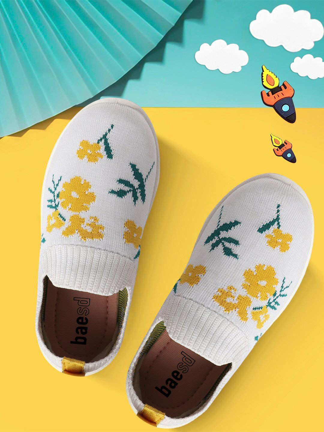 BAESD Boys Woven Design Slip-On Lightweight Sneakers