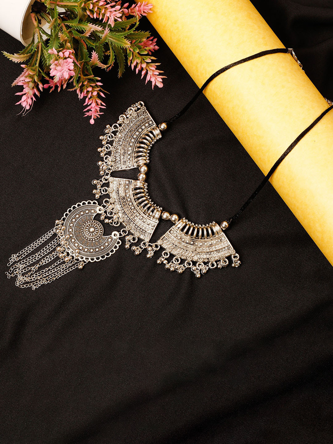Oxidized Heaven Silver-Plated Necklace