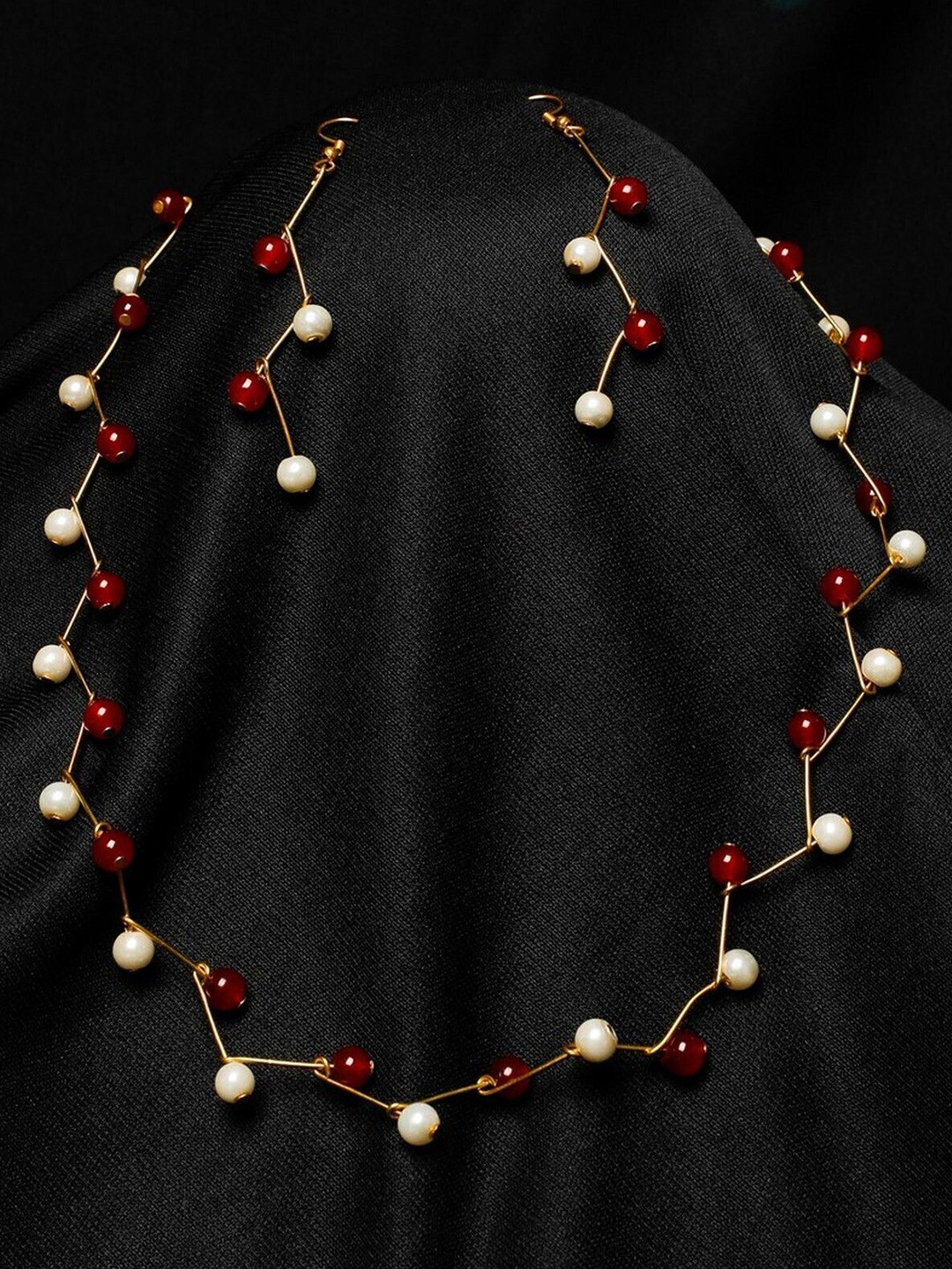 Oxidized Heaven Gold-Plated Necklace & Earrings