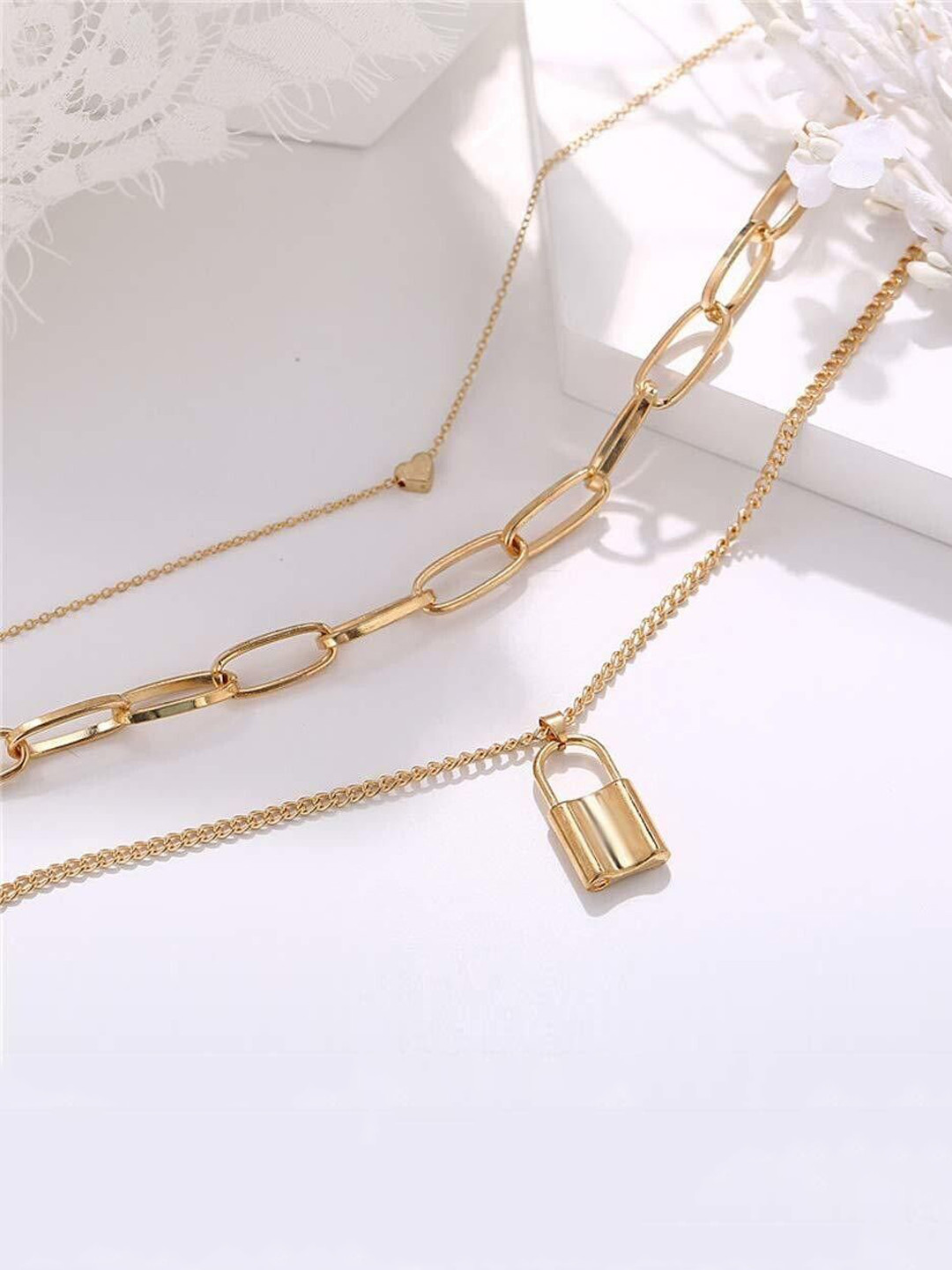 Oxidized Heaven Gold Plated Silver Necklace