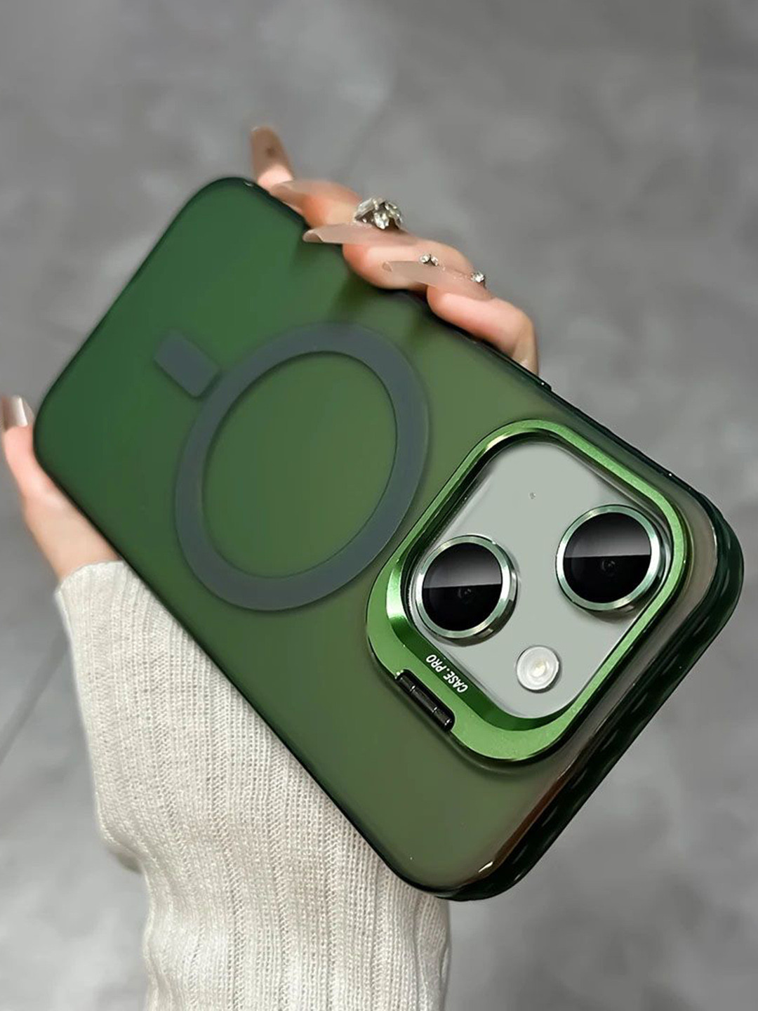 Luxury Kase Solid iPhone 15 Back Case