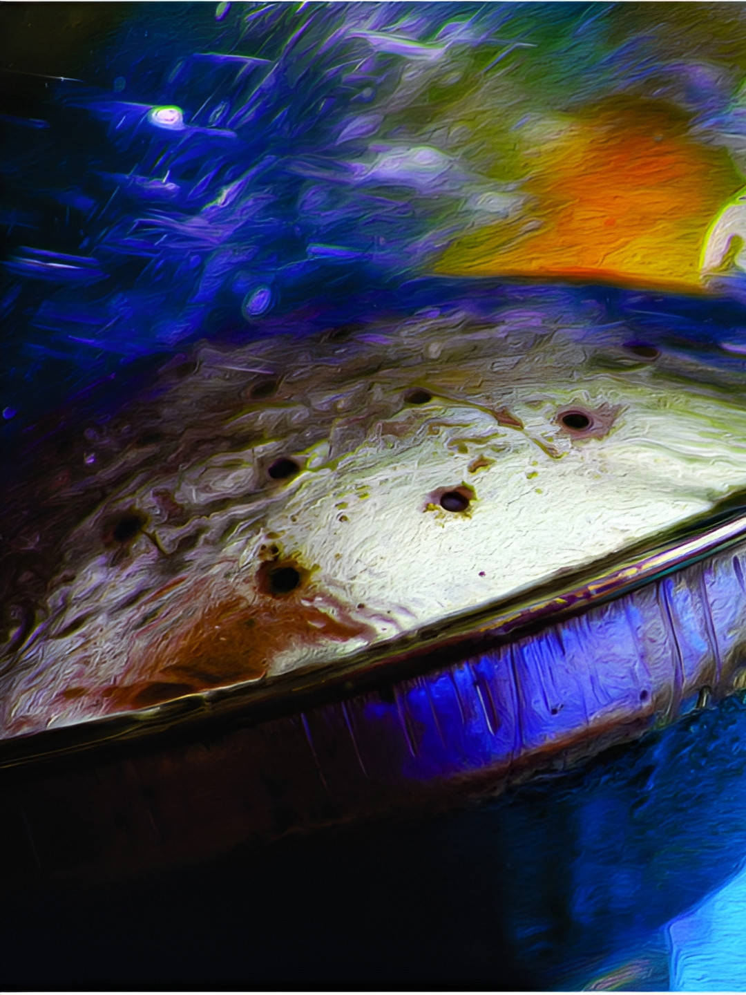 Inephos Underwater View Canvas Wall Rectangle Paintings Wall Art -35 x 24In