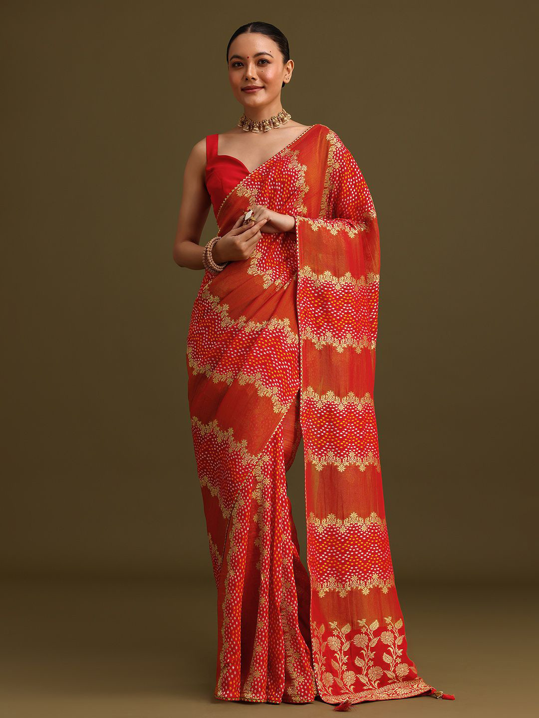 KALKI Fashion Woven Design Saree With Blouse Piece