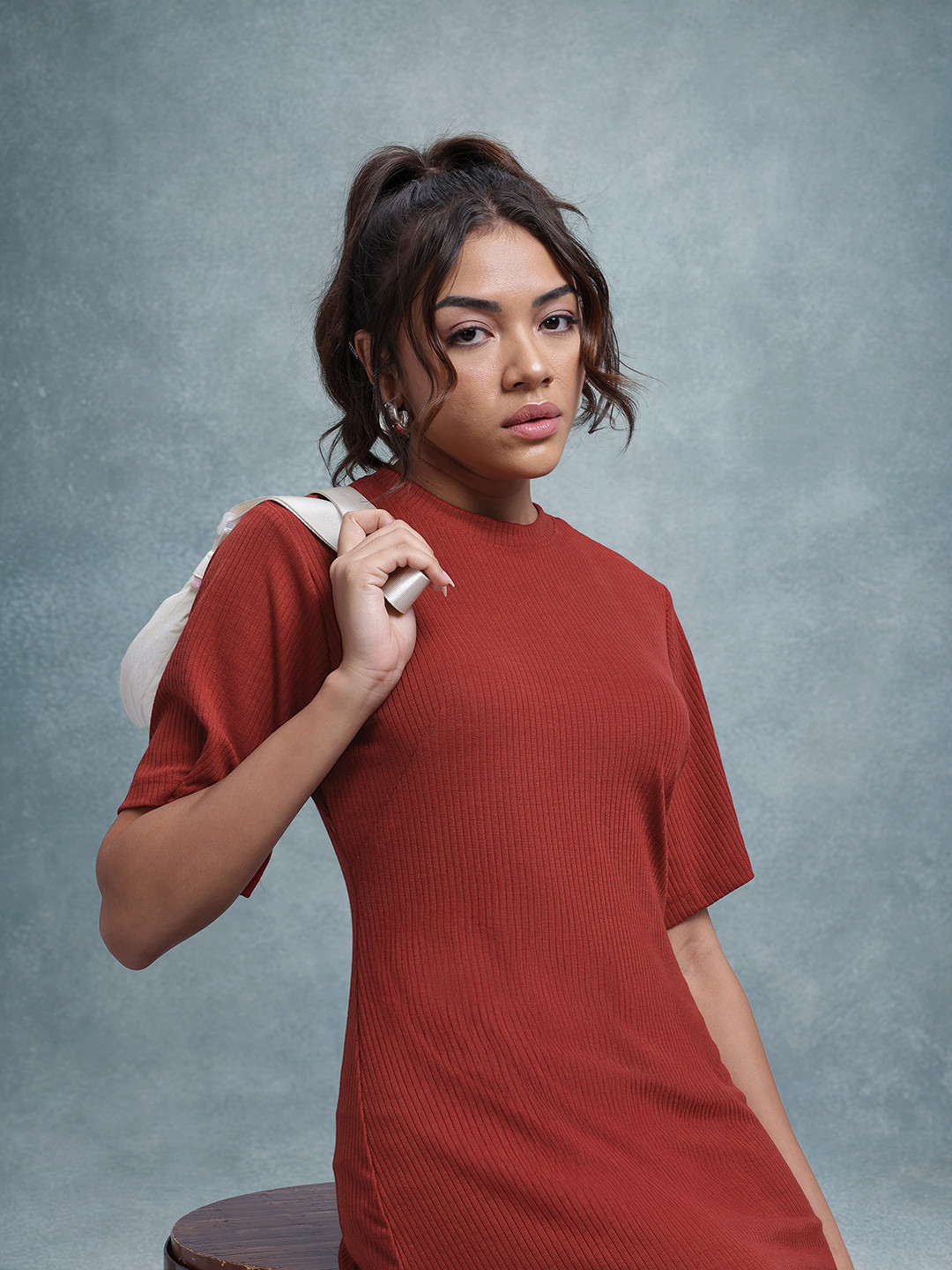 The Roadster Life Co. Ribbed T-shirt Mini Dress
