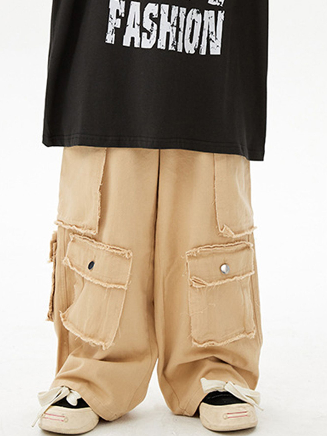 LULU & SKY Kids Wide Cargos Trousers