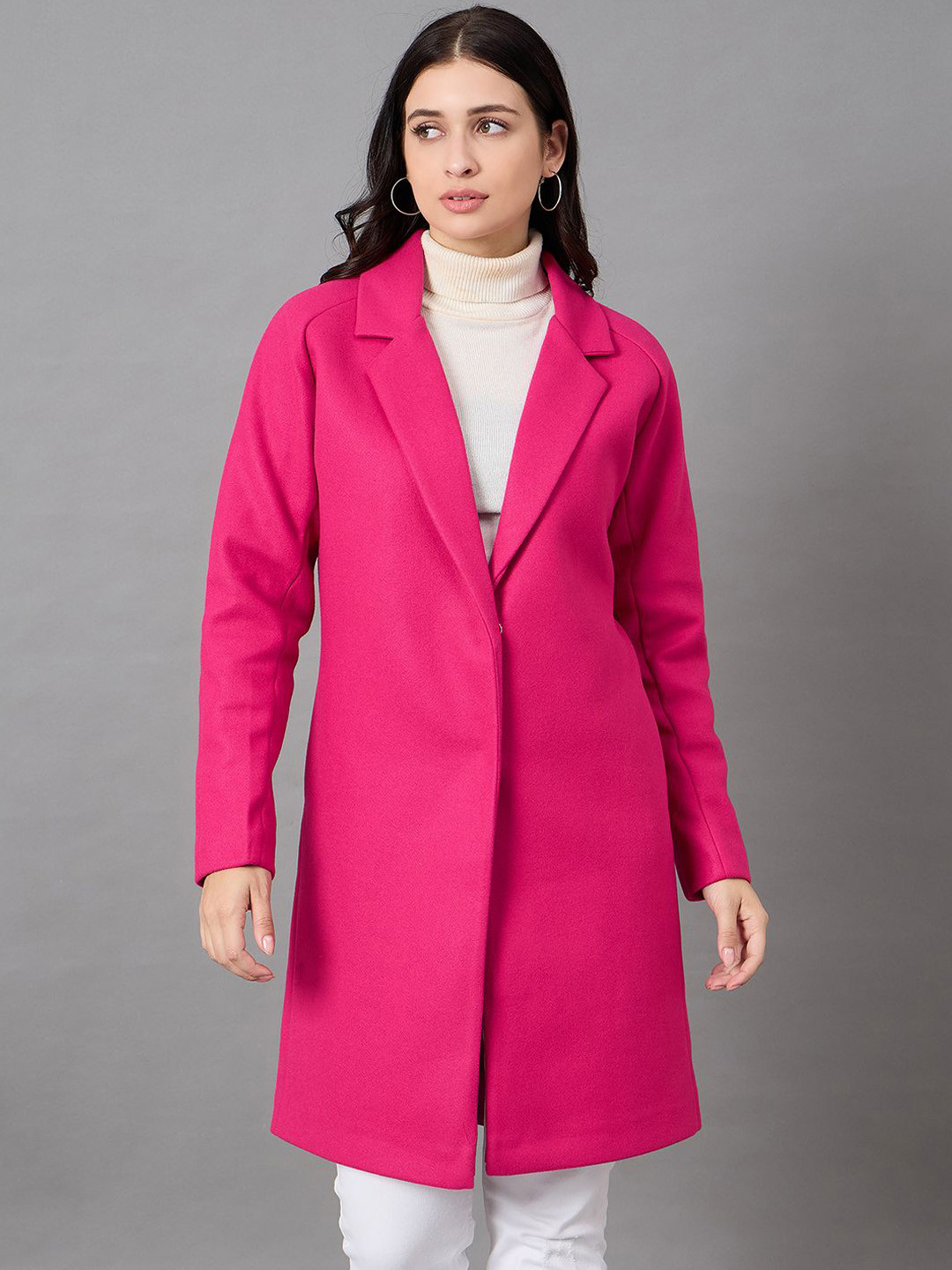 Club York Single-Breasted Long Overcoat