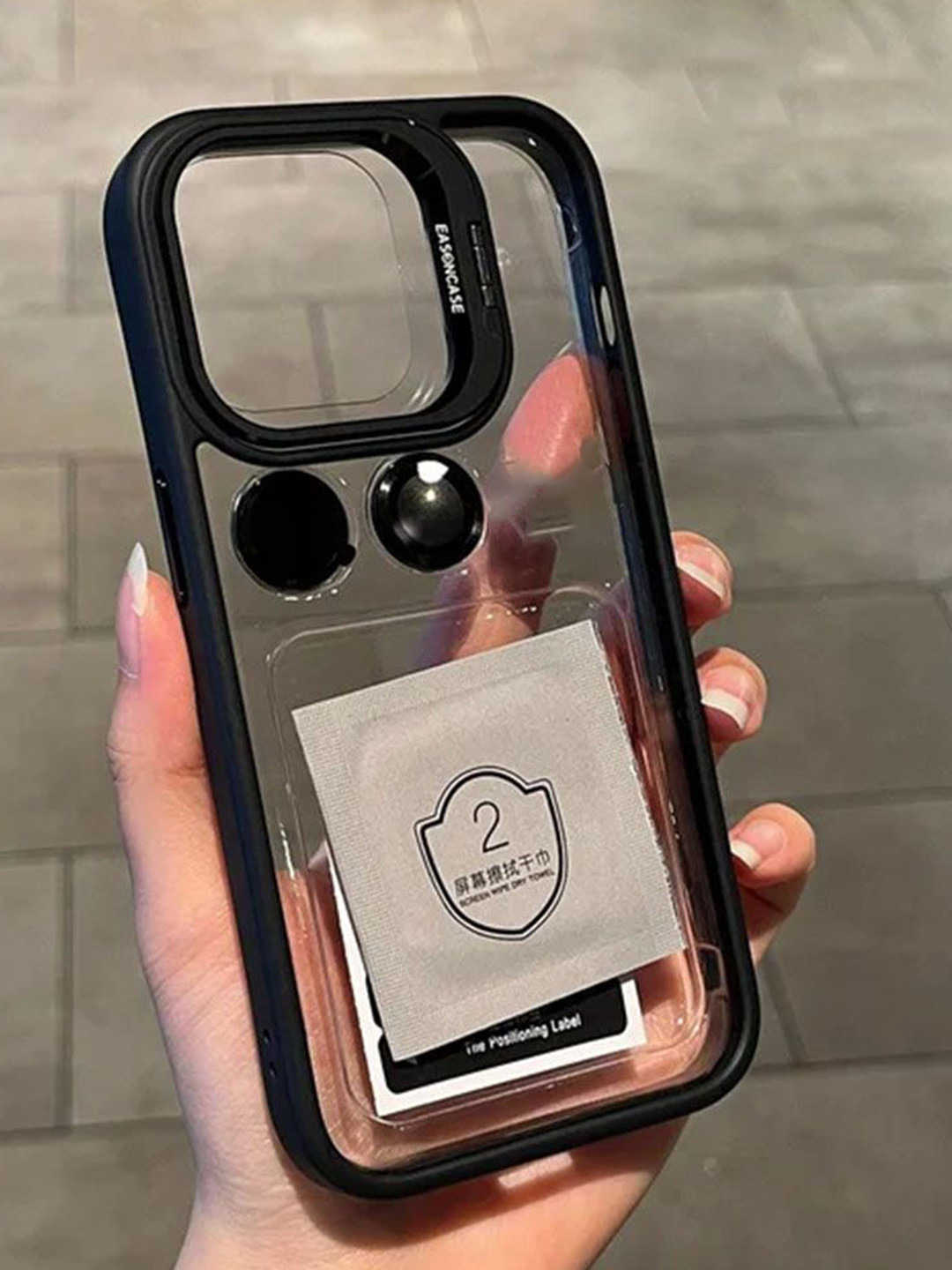 Luxury Kase Solid iPhone 16 Metal Ring Protector Back Case