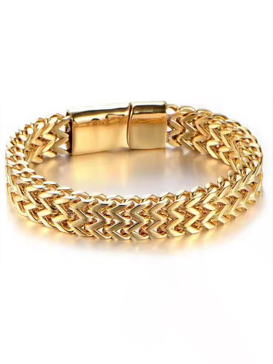 Lila Unisex Stainless Steel Wraparound Hip Hop Style Bracelet