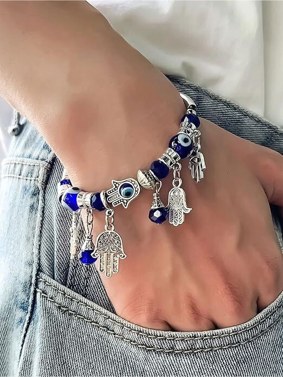 Lila Unisex Evil Eye Wraparound Bracelet