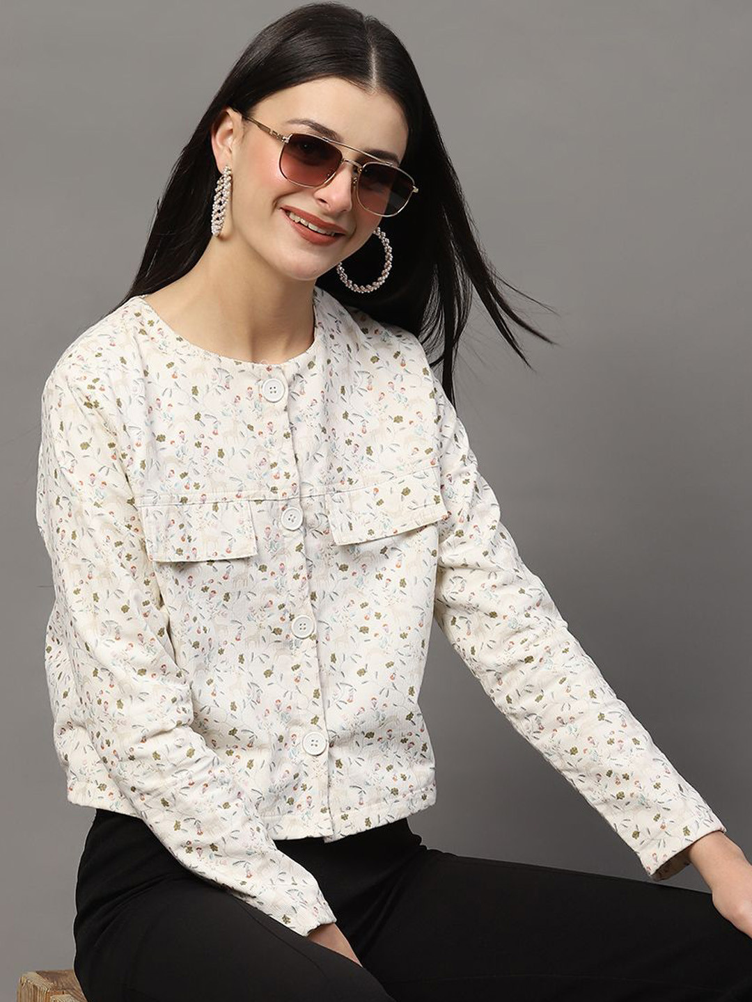 StyleCast X SERA Women Lightweight Coudroy Tailored Jacket