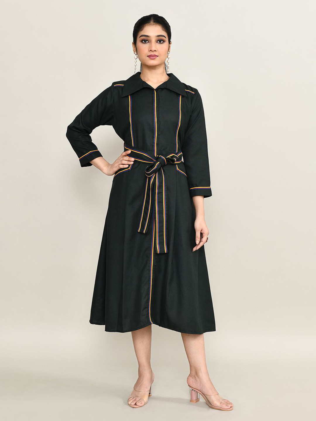 The Maple Women Shirt Midi Dress