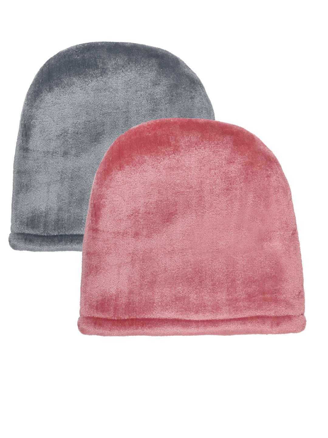 KLOTTHE Women Pack Of 2 Winter Woolen Beanie Caps
