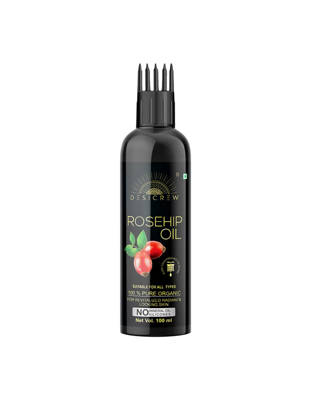 Desi Crew 100% Pure & Natural Rosehip Oil For Hair & Skin - 100 ml