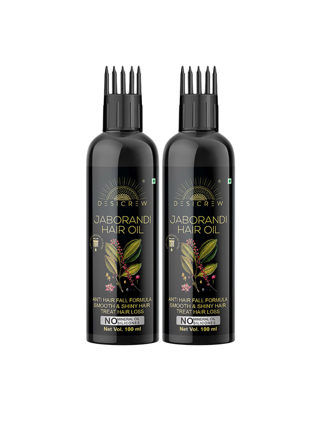 Desi Crew Set Of 2 Jaborandi Hair Oil For Hair Growth - 100 ml Each