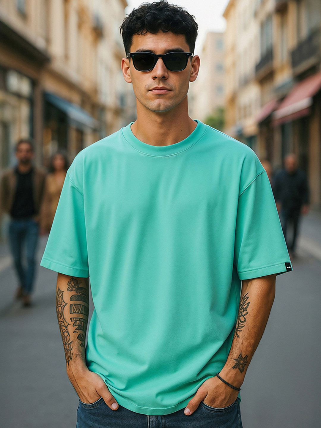 Men's Green Oversized T-shirt