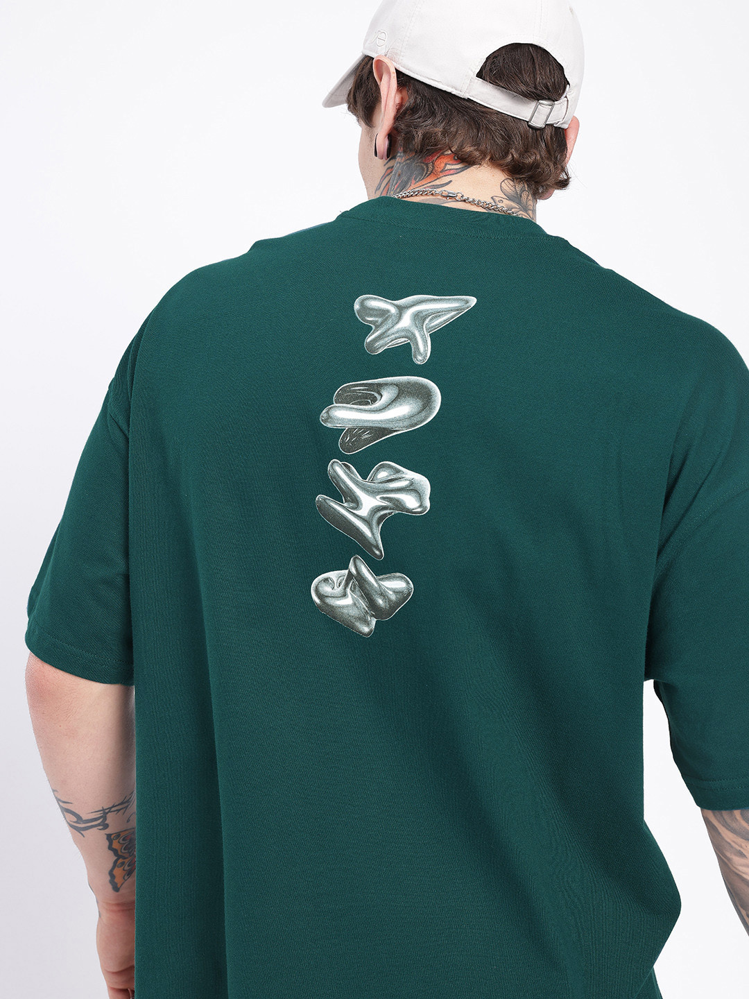 glitchez Graphic Printed Super Oversized T-shirt