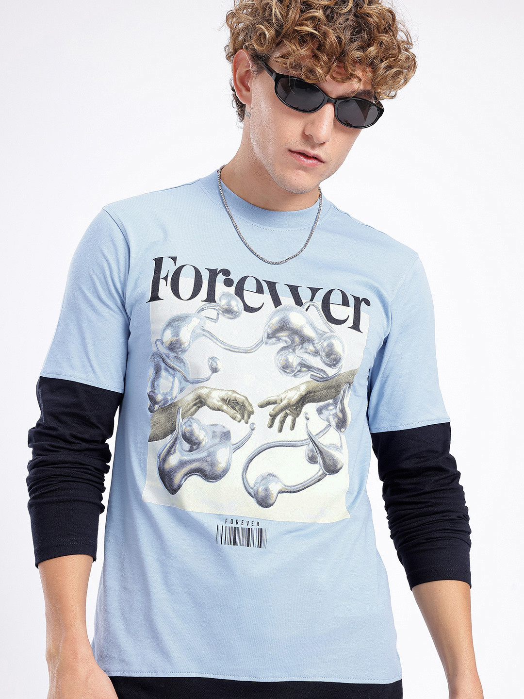 glitchez Graphic Printed Doctor Sleeve T-shirt