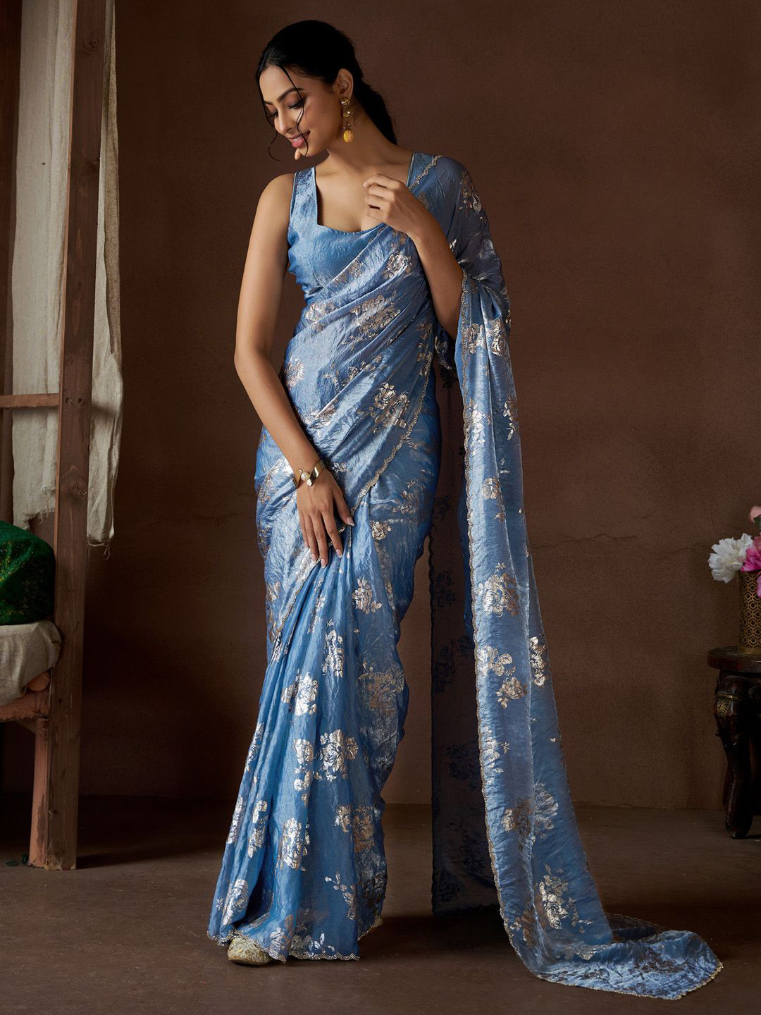 Saree mall Beads and Stones Heavy Work Sarees