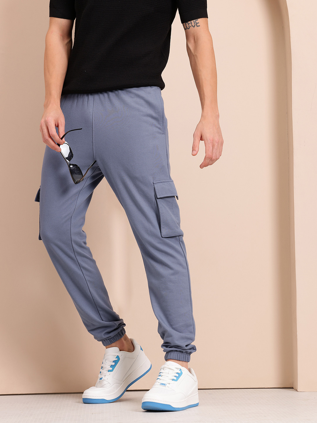 Mast & Harbour Men Regular Fit Cargo Joggers